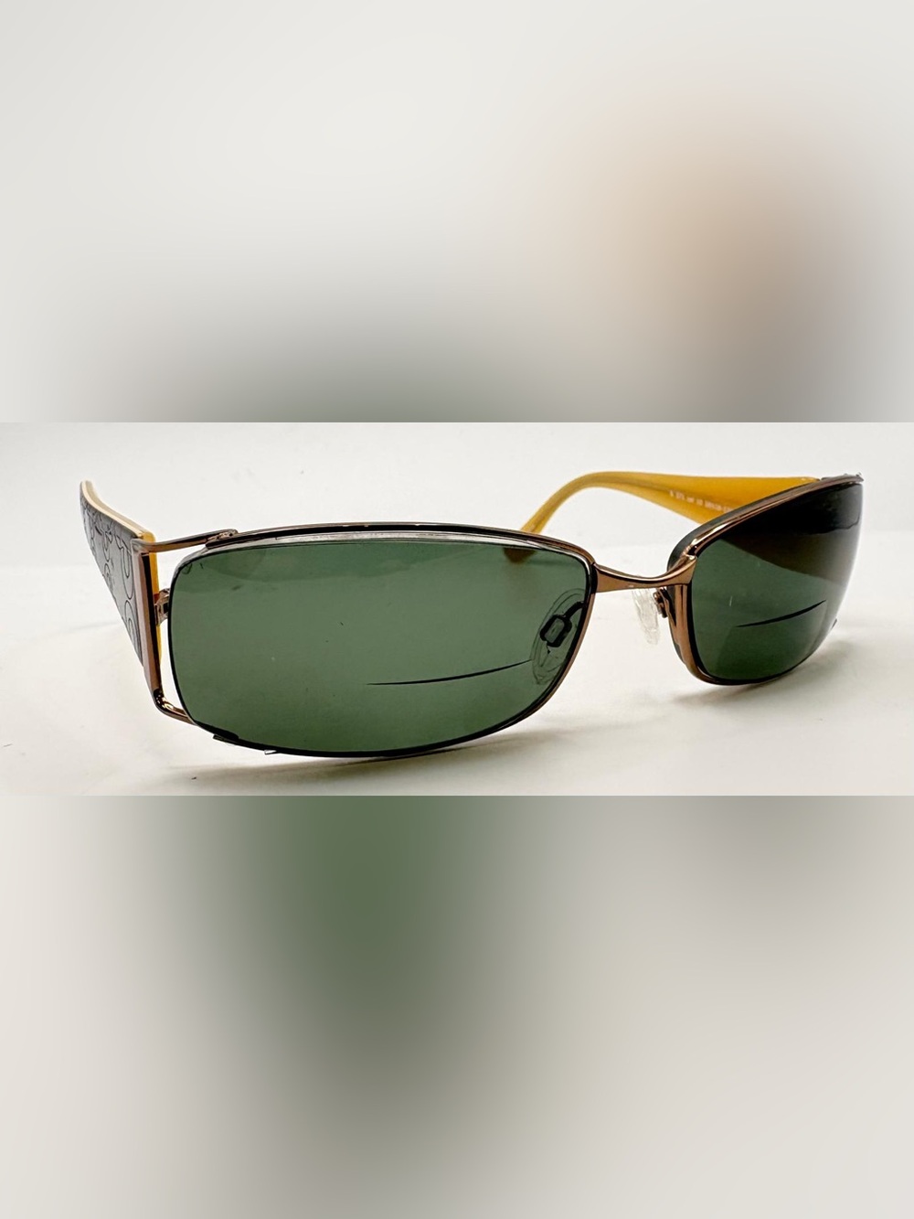 S571 Brown Oval Sunglasses Frames Only